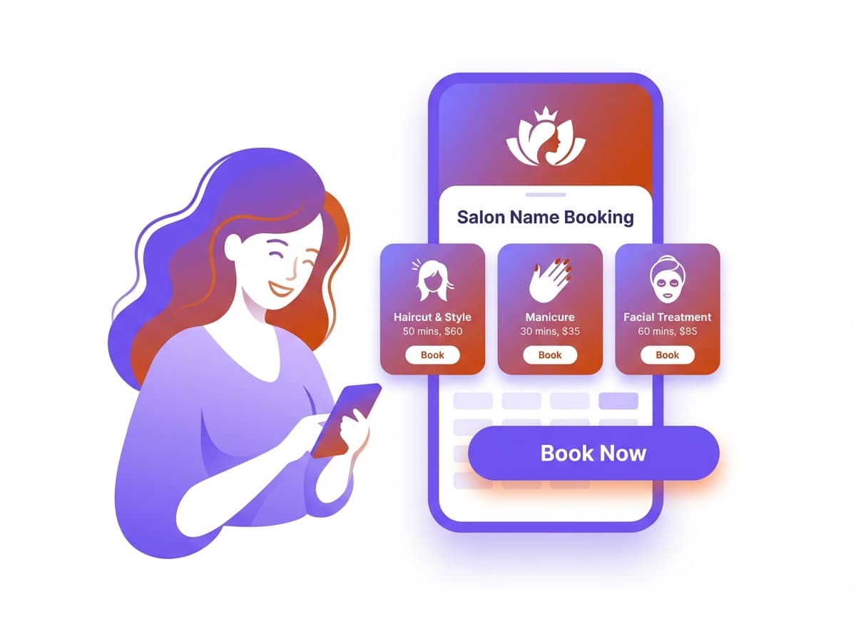 Illustration de page de réservation publique